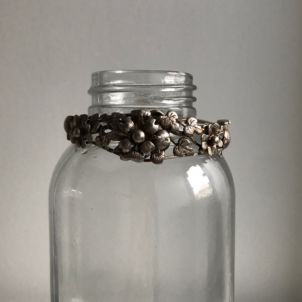 Antique floral bracelet